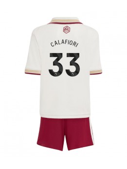 Billige Arsenal Riccardo Calafiori #33 Tredjedraktsett Barn 2025-26 Kortermet (+ Korte bukser)